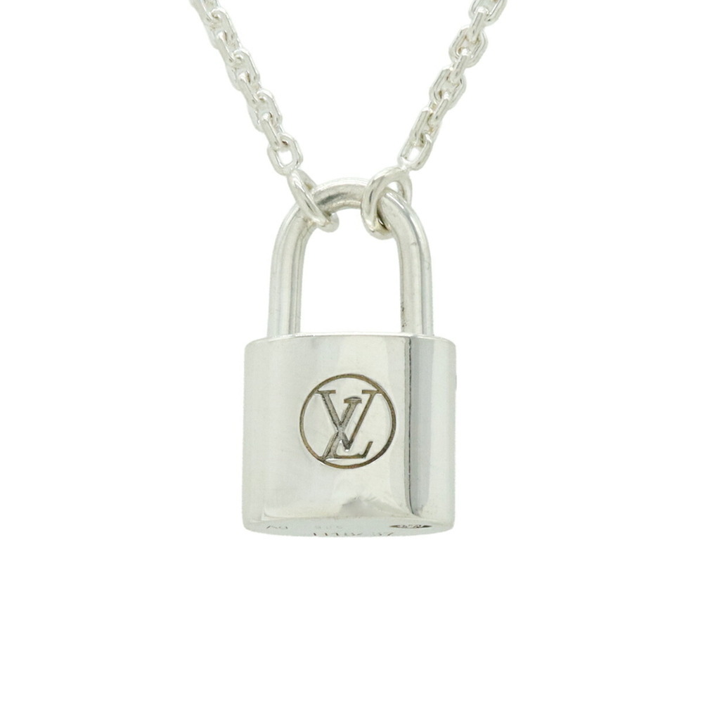 LOUIS VUITTON Silver Lockit Necklace - Picture 2 of 7